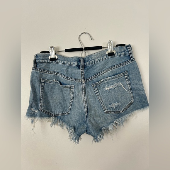 We The Free People Loving Good Vibrations Cutoff Denim Shorts  Size 27 Excellent - Picture 7 of 7